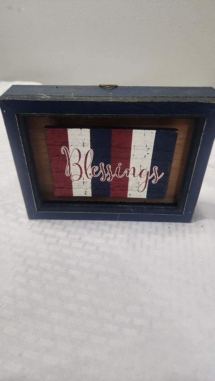 Walmart Americana Blessings Wooden Hanging Wall Decor